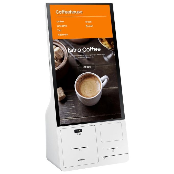 Samsung LH24KMATBGCXEN Display Interattivo Kiosk 24'' Touchscreen Full HD Wi-Fi 16-7 colore Bianco