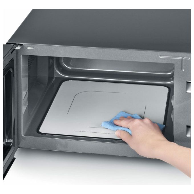 Severin MW 7763 Forno a microonde con Grill 25 L 900 W Grill 1000 W 10 Livelli di Potenza Fondo in Ceramica colore Nero