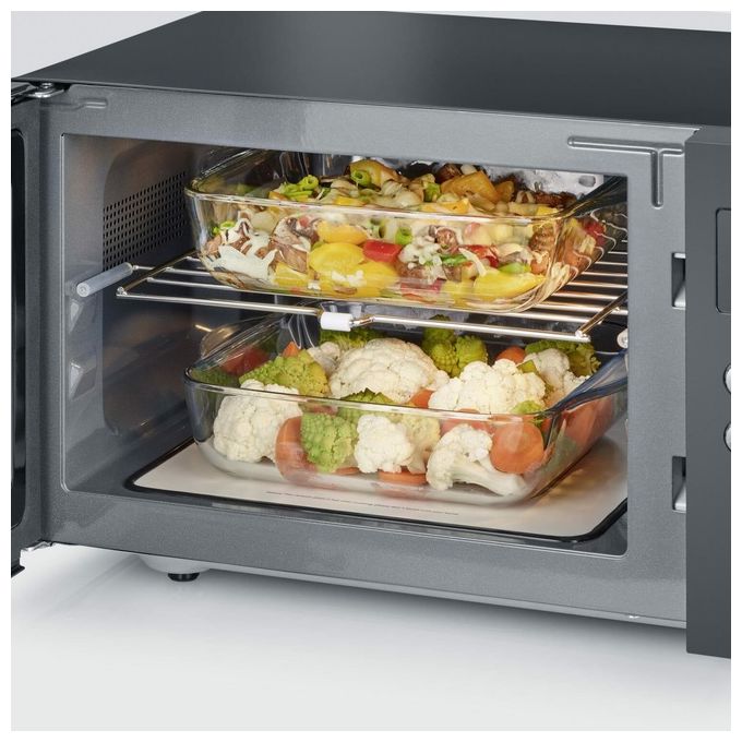 Severin MW 7763 Forno a microonde con Grill 25 L 900 W Grill 1000 W 10 Livelli di Potenza Fondo in Ceramica colore Nero