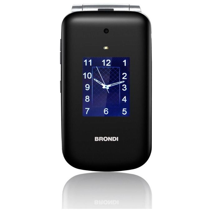 Brondi 10277090 Amico SuperVoice Telefono Cellulare Senior Dual SIM Tasto SOS Amplificazione Vocale Tasti Grandi colore Nero