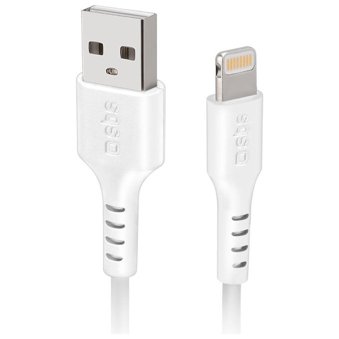 Sbs Cavo Lightning Charging Data Cable Bianco