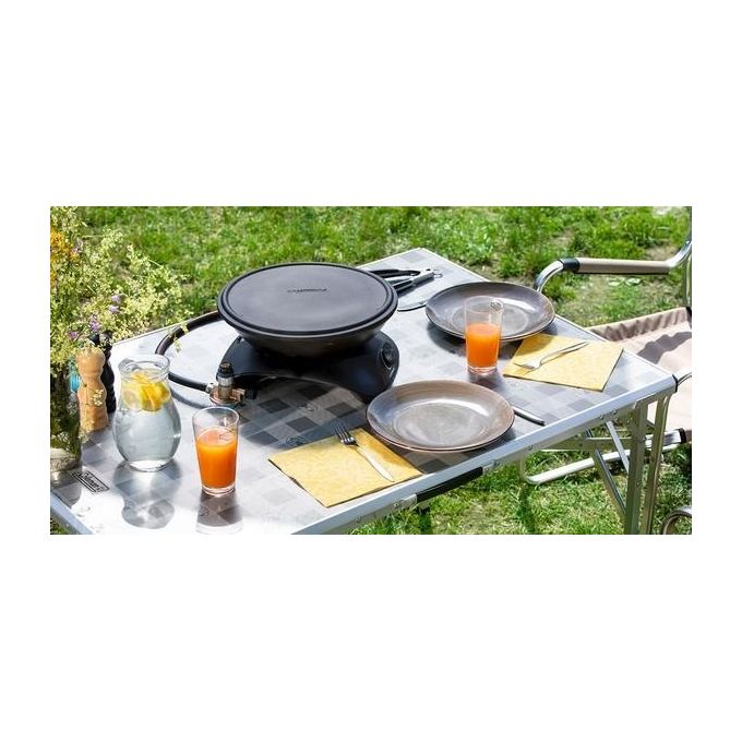 Campingaz 2000038776 360 Grill CV Grill da tavolo 2400 W 1 bruciatore a 360° con accensione Piezoelettrica PushandTurn colore Nero