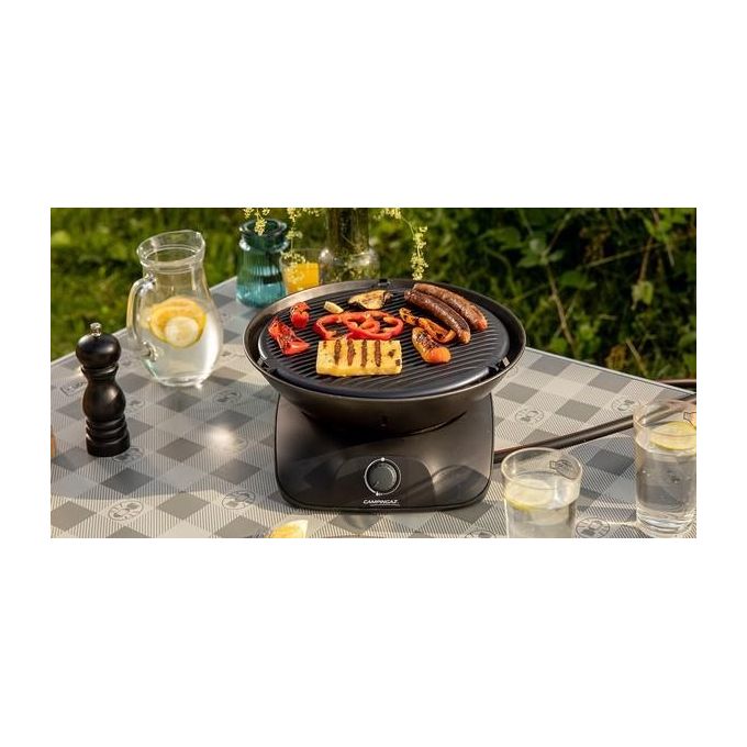 Campingaz 2000038776 360 Grill CV Grill da tavolo 2400 W 1 bruciatore a 360° con accensione Piezoelettrica PushandTurn colore Nero