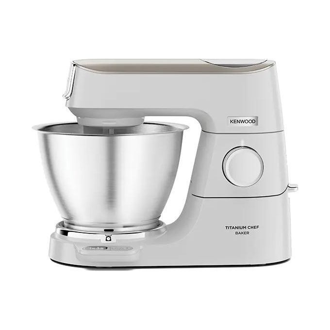 Kenwood KVC65.001WH Titanium Chef Baker Impastatrice Planetaria 5 L 1200 W Bilancia Integrata 6 Velocita' colore Bianco