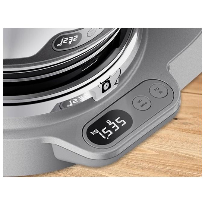 Kenwood KVL85.004SI Titanium Chef Baker XL Robot da Cucina 1200 W Ciotola 7 L con Bilancia Integrata colore Argento