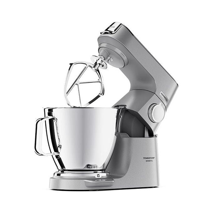 Kenwood KVL85.004SI Titanium Chef Baker XL Robot da Cucina 1200 W Ciotola 7 L con Bilancia Integrata colore Argento