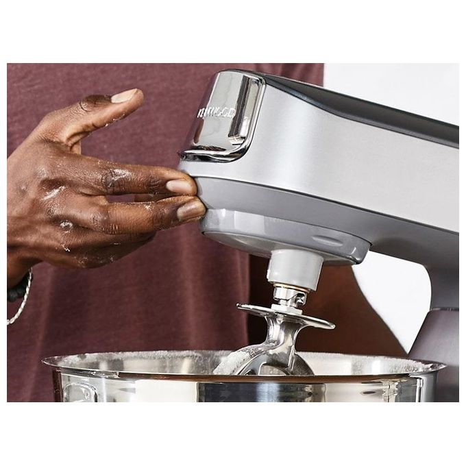 Kenwood KVL85.004SI Titanium Chef Baker XL Robot da Cucina 1200 W Ciotola 7 L con Bilancia Integrata colore Argento