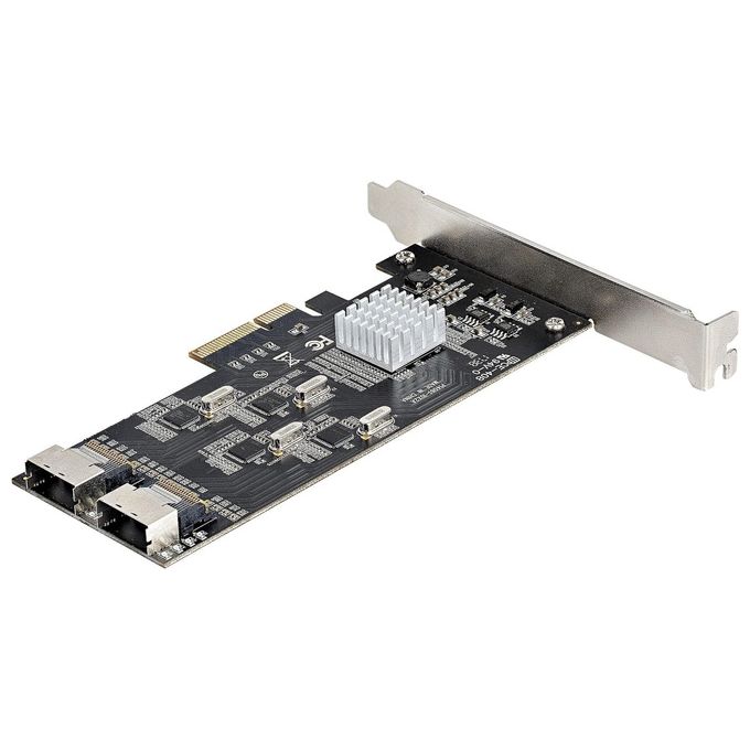 StarTech.com 8P6G-PCIE-SATA-CARD Scheda di Espansione SATA PCI Express a 8 Porte PCIe Gen 2 x4 SATA III 6 Gbps colore Nero