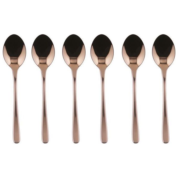 Sambonet Taste PVD 6 Cucchiaini Moka Rame Lucido