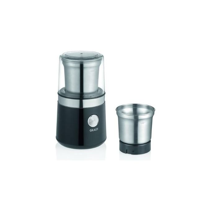 Graef CM 102 Macinacaffe' a Lame 200 W con Funzione Pulse colore Nero Argento