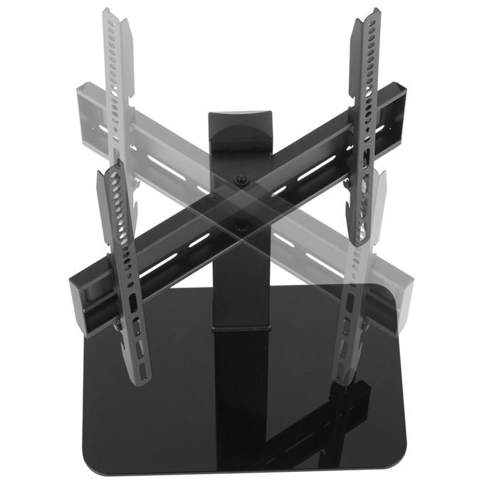 Equip 650611 Supporto da Tavolo per TV LCD 32'' 55'' VESA 400x400 40 Kg Regolabile in Altezza colore Nero