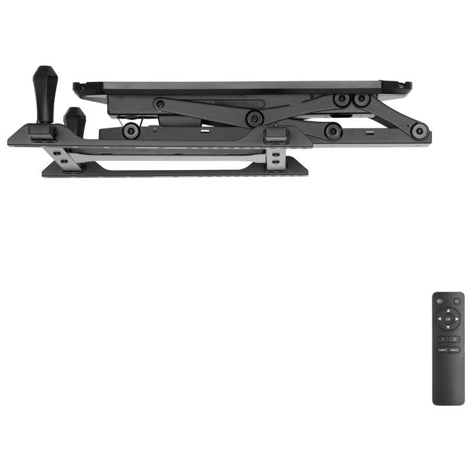 Equip 650329 Staffa di montaggio a soffitto motorizzata per TV 32'' - 70'' fino a 35 Kg inclinazione 0 - 75° con telecomando colore Nero