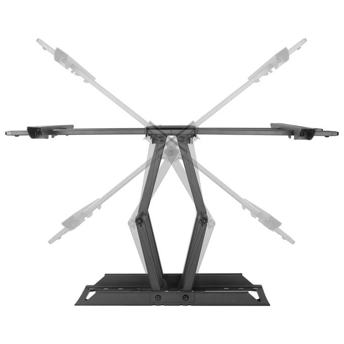 EQUIP 650335 Supporto da Parete TV Full Motion 37''-80'' Capacita' 60 Kg VESA 600x400 Inclinabile Orientabile con Gestione Cavi colore Nero