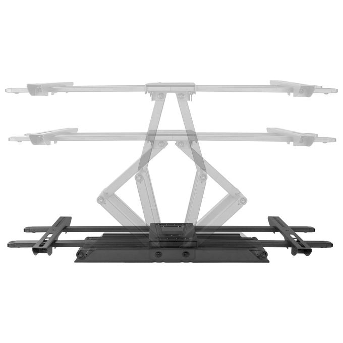 EQUIP 650335 Supporto da Parete TV Full Motion 37''-80'' Capacita' 60 Kg VESA 600x400 Inclinabile Orientabile con Gestione Cavi colore Nero