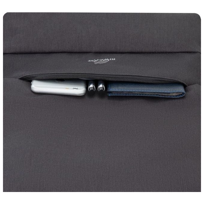 Rivacase 7562 Prater Zaino per Notebook 15.6'' con Porta USB Esterna e Funzione Antifurto colore Nero