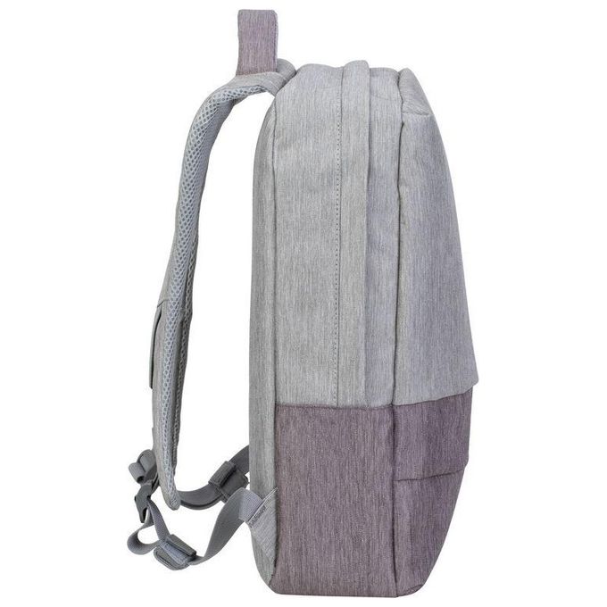 Rivacase 7562 Prater Zaino Antifurto per Laptop 15.6'' con Porta USB Poliestere Grigio Moca colore Grigio Moca