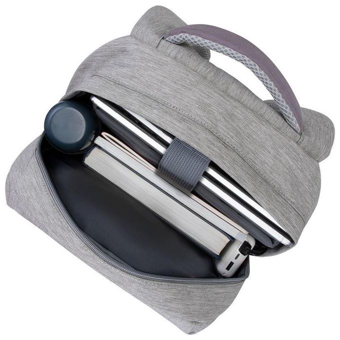 Rivacase 7562 Prater Zaino Antifurto per Laptop 15.6'' con Porta USB Poliestere Grigio Moca colore Grigio Moca