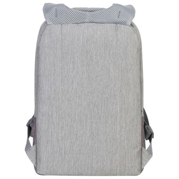 Rivacase 7562 Prater Zaino Antifurto per Laptop 15.6'' con Porta USB Poliestere Grigio Moca colore Grigio Moca