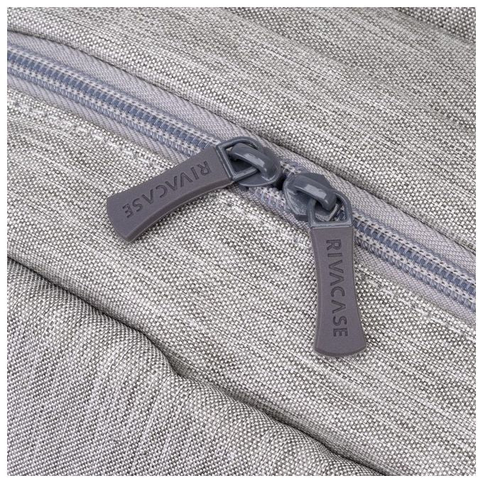 Rivacase 7562 Prater Zaino Antifurto per Laptop 15.6'' con Porta USB Poliestere Grigio Moca colore Grigio Moca