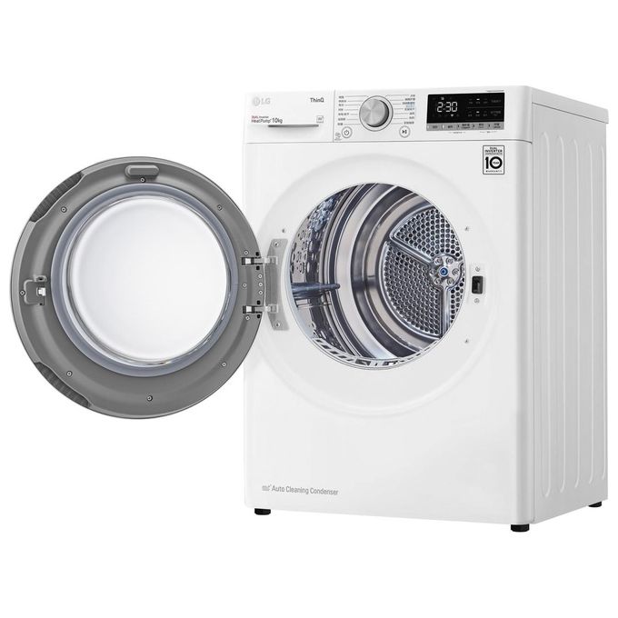 LG RH10V9AV4W Asciugatrice Pompa di Calore 10 Kg Classe C DUAL Inverter Wi-Fi Allergy Care (85x60x69 cm) colore Bianco