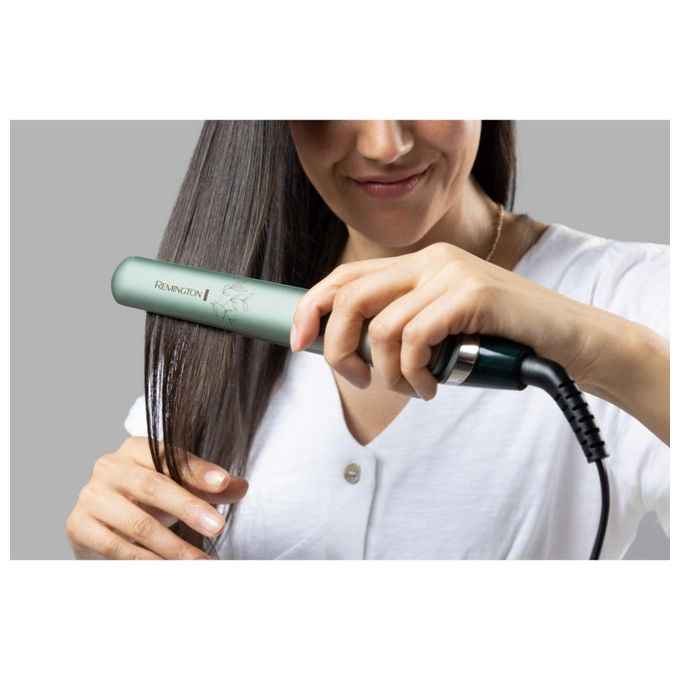 Remington S5860 Botanicals Piastra per Capelli Ceramica 10 temperature 150°C 230°C funzione ionica cavo 3 m colore Verde