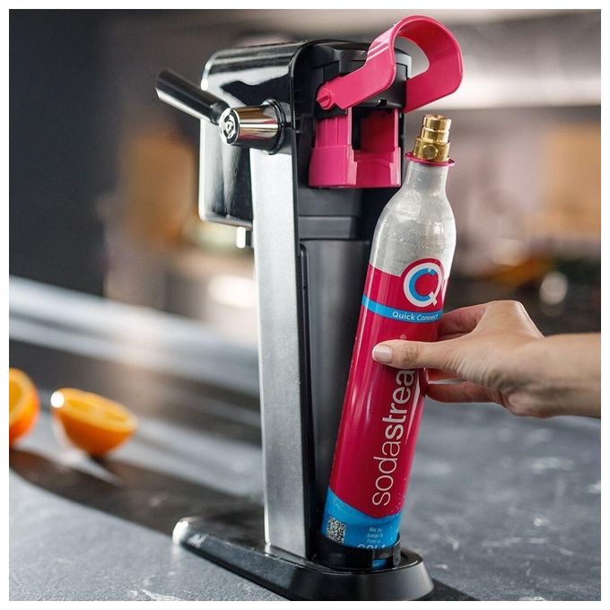 SodaStream 1013511411 ART Gasatore d'Acqua Frizzante bottiglia 1 L cilindro CO2 60 L BPA Free colore Nero