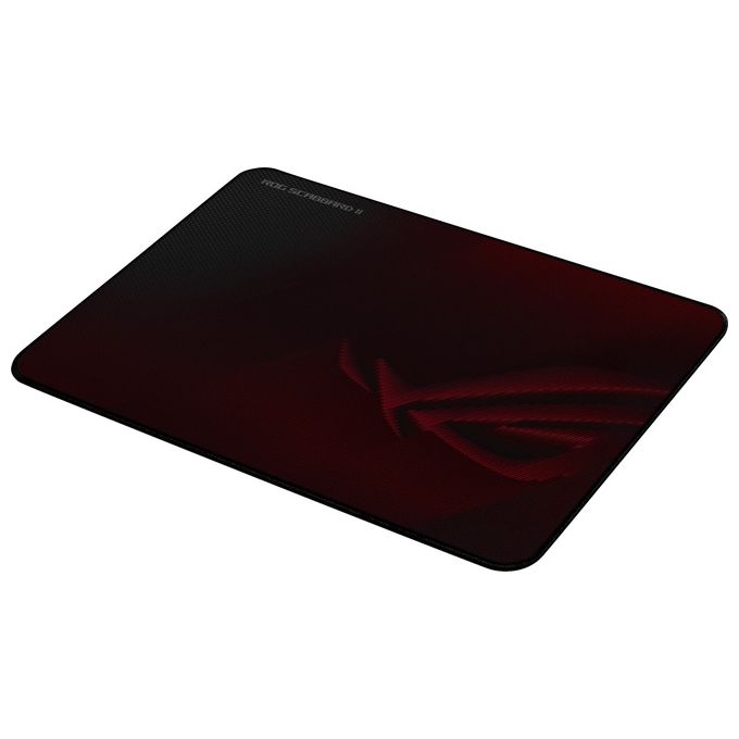 ASUS 90MP02H0-BPUA00 ROG Scabbard II Tappetino per mouse gaming Tessuto intrecciato con nano-rivestimento Militare Base in gomma antiscivolo 360x260x3 mm colore Rosso