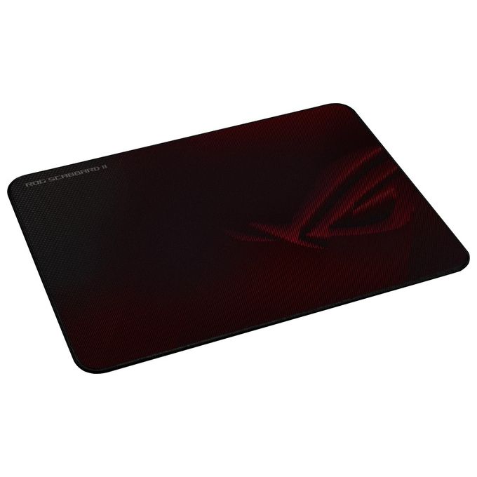 ASUS 90MP02H0-BPUA00 ROG Scabbard II Tappetino per mouse gaming Tessuto intrecciato con nano-rivestimento Militare Base in gomma antiscivolo 360x260x3 mm colore Rosso