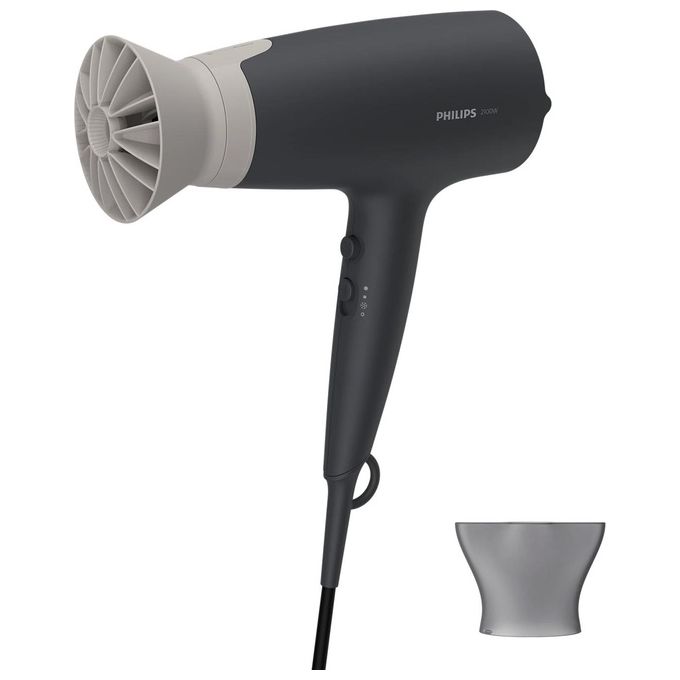 Philips BHD351-10 Serie 3000 Asciugacapelli 2100 W Ionic Care ThermoProtect 6 velocita' beccuccio 14 mm colore Grigio