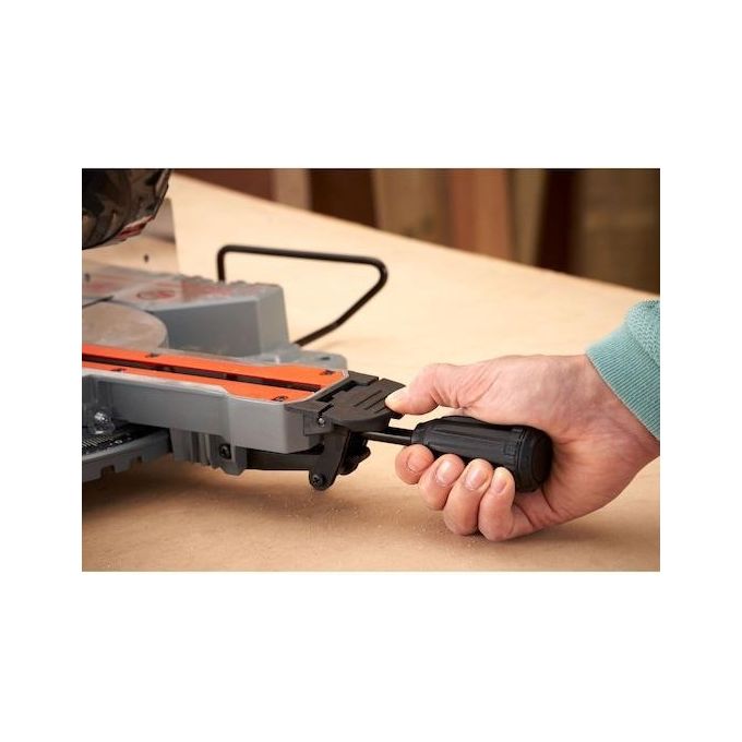 Black+Decker BES701-QS Troncatrice Radiale 1500 W lama 216 mm taglio 220x70 mm Line Shadow