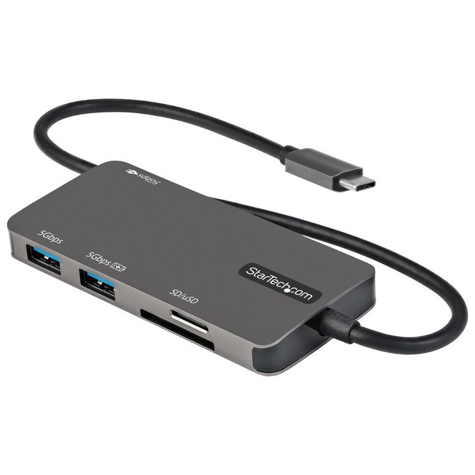 StarTech DKT30CHSDPD Adattatore Multiporta USB-C 6 in 1 HDMI 4K 30Hz 2x USB-A Lettore SD-MicroSD Power Delivery 100W colore Grigio