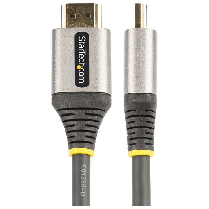 Startech.com Cavo Hdmi 2.0 Premium Certificato 5mt 4k 60hz Ultra Hd Ad Alta Velocita' con Ethernet