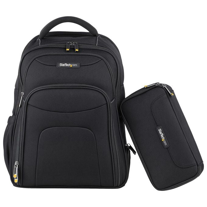 StarTech NTBKBAG173 Zaino Porta PC 17.3'' Nylon Balistico 1680D Custodia Accessori Rimovibile Ergonomico colore Nero