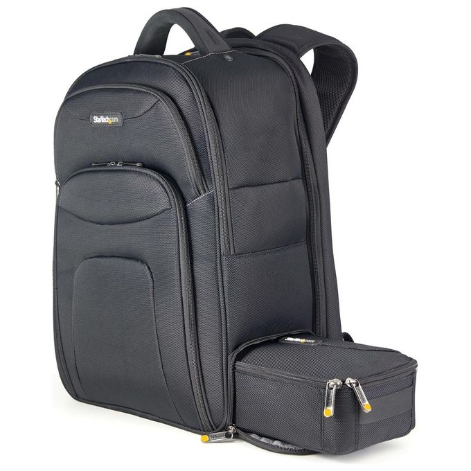 StarTech NTBKBAG173 Zaino Porta PC 17.3'' Nylon Balistico 1680D Custodia Accessori Rimovibile Ergonomico colore Nero