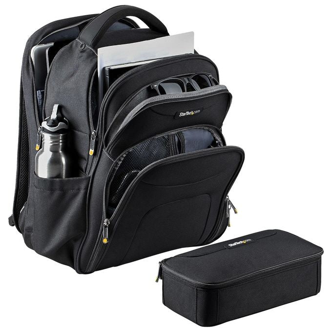 StarTech NTBKBAG173 Zaino Porta PC 17.3'' Nylon Balistico 1680D Custodia Accessori Rimovibile Ergonomico colore Nero