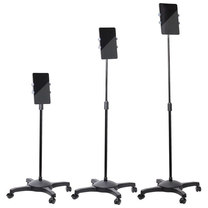 StarTech.com STNDTBLTMOB Supporto per Tablet da Pavimento con Ruote Bloccabili 7'' 11'' Altezza Regolabile 92,5 146,8 cm Rotazione 360° colore Nero