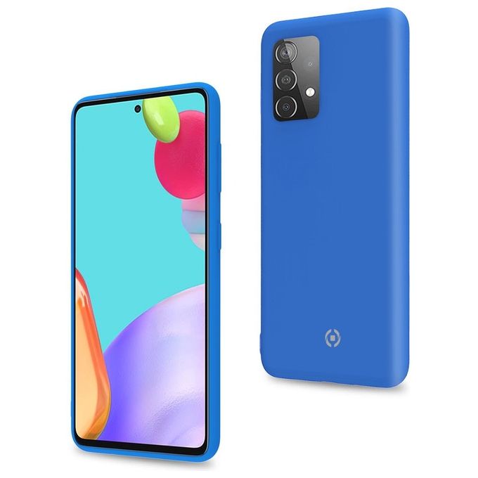 Celly Cover Cromo per Samsung Galaxy A52 5G 4G A52s 5G Blu