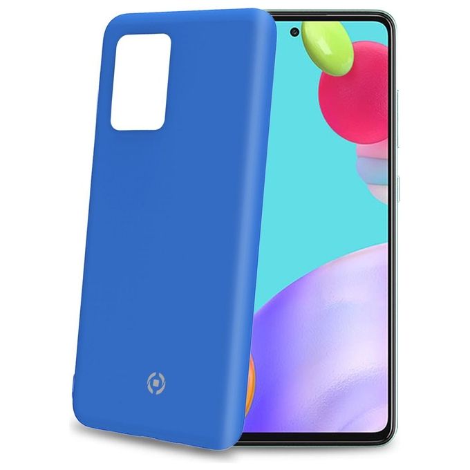 Celly Cover Cromo per Samsung Galaxy A52 5G 4G A52s 5G Blu