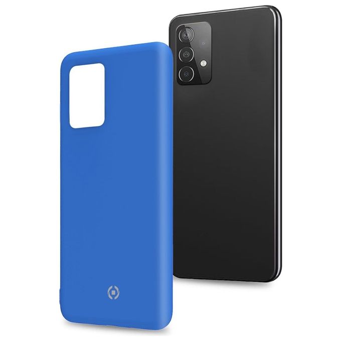 Celly Cover Cromo per Samsung Galaxy A52 5G 4G A52s 5G Blu