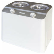 Unold 48835 Doppio Gelatiera a Compressore 2 vasche 2,4 L 250W colore Nero Acciaio Satinato