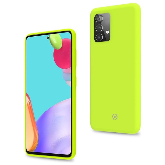 Celly Cover Cromo per Samsung A52 5G 4G A52s 5G Giallo