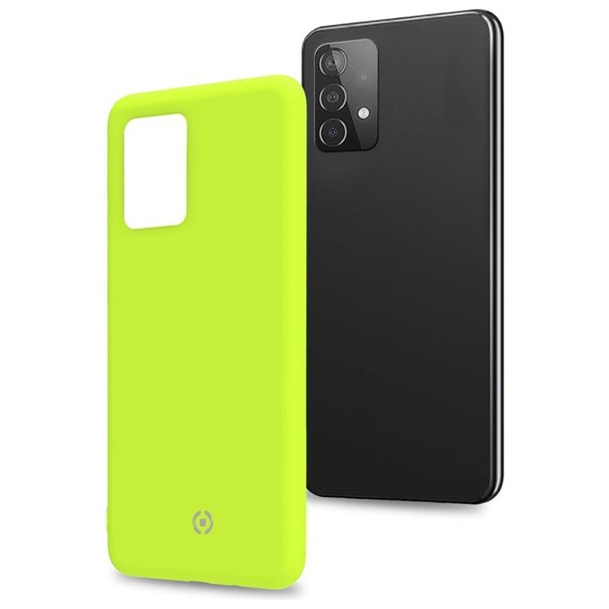 Celly Cover Cromo per Samsung A52 5G 4G A52s 5G Giallo