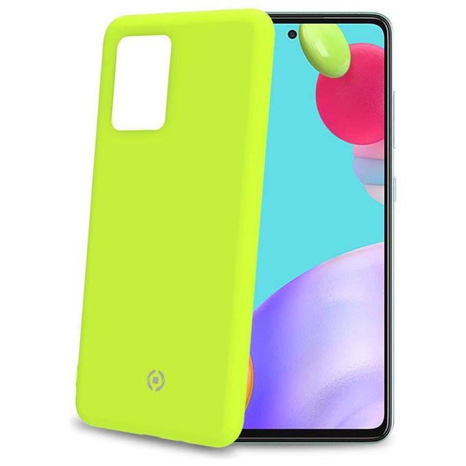 Celly Cover Cromo per Samsung A52 5G 4G A52s 5G Giallo