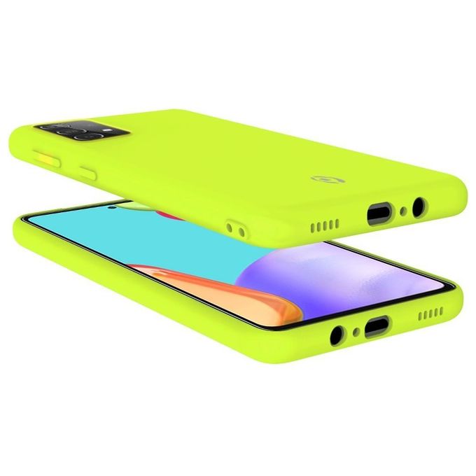 Celly Cover Cromo per Samsung A52 5G 4G A52s 5G Giallo