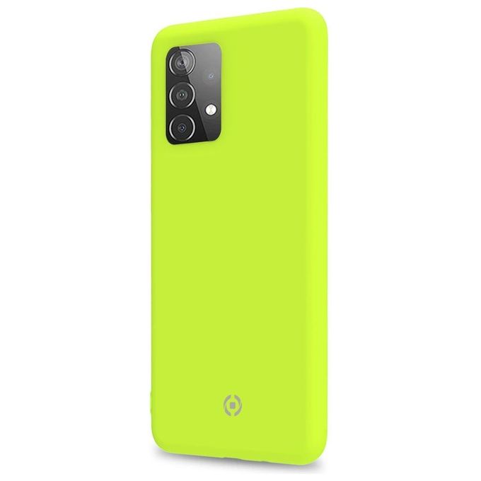 Celly Cover Cromo per Samsung A52 5G 4G A52s 5G Giallo