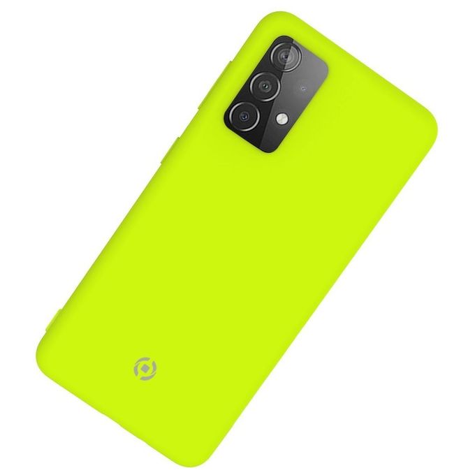 Celly Cover Cromo per Samsung A52 5G 4G A52s 5G Giallo