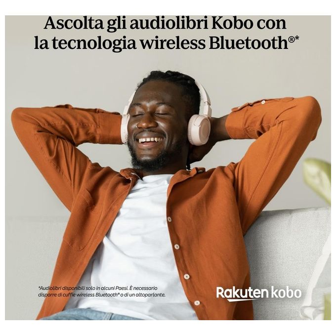 Kobo KOBO CLARA BW eReader Display E Ink Carta 1300 HD 6'' antiriflesso 16 GB Bluetooth IPX8 Modalita' Scura colore Nero