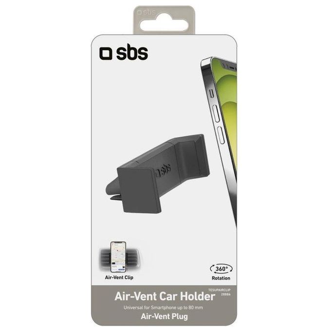 Sbs Air-Vent Car Holder Supporto Auto per Smartphone