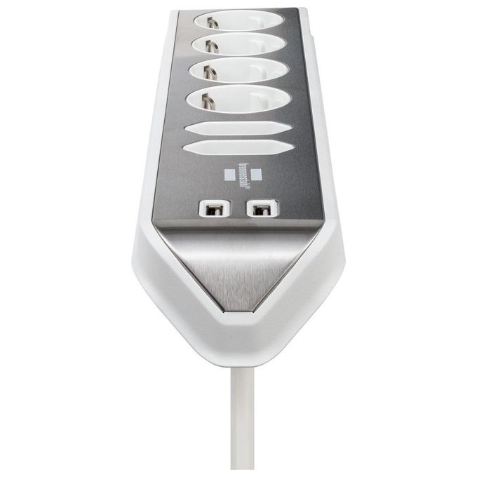 Brennenstuhl Estilo Presa Multipla 6 Prese Bianco