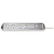 Brennenstuhl Estilo Presa Multipla 6 Prese Bianco